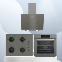 Arçelik 65 CM OCAKLI AVANTAJ GRİ ANKASTRE SET AFC 340 G + 651 EG + ADE 606 2 G