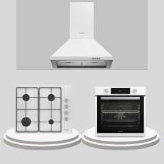 Arçelik Beyaz Emaye Ankastre Set