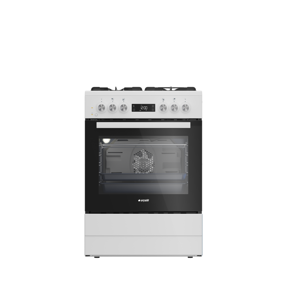 Arçelik F 8541 EBB Beyaz Ocaklı Fırın