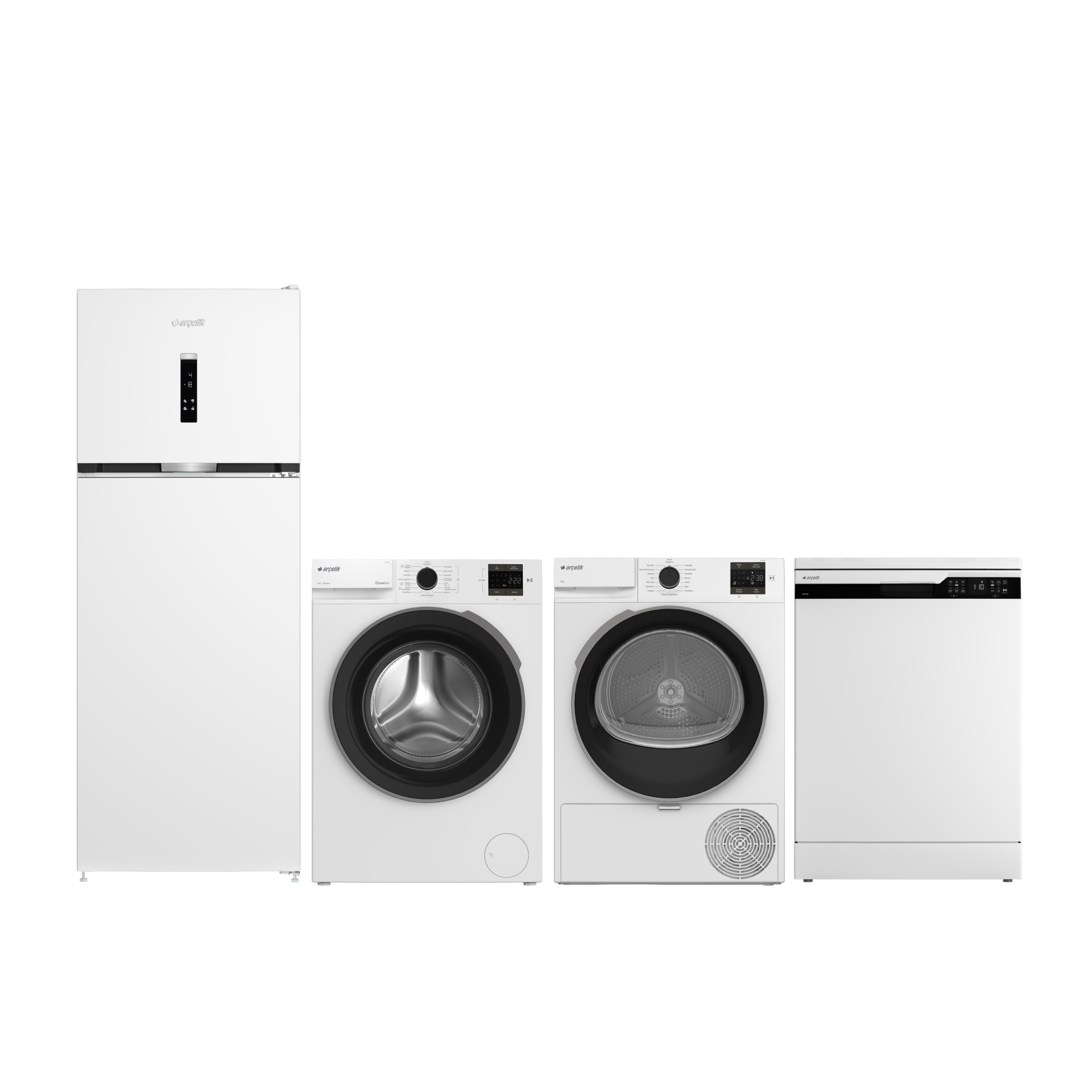 Arçelik 4'lü Lüx Beyaz Eşya Çeyiz seti