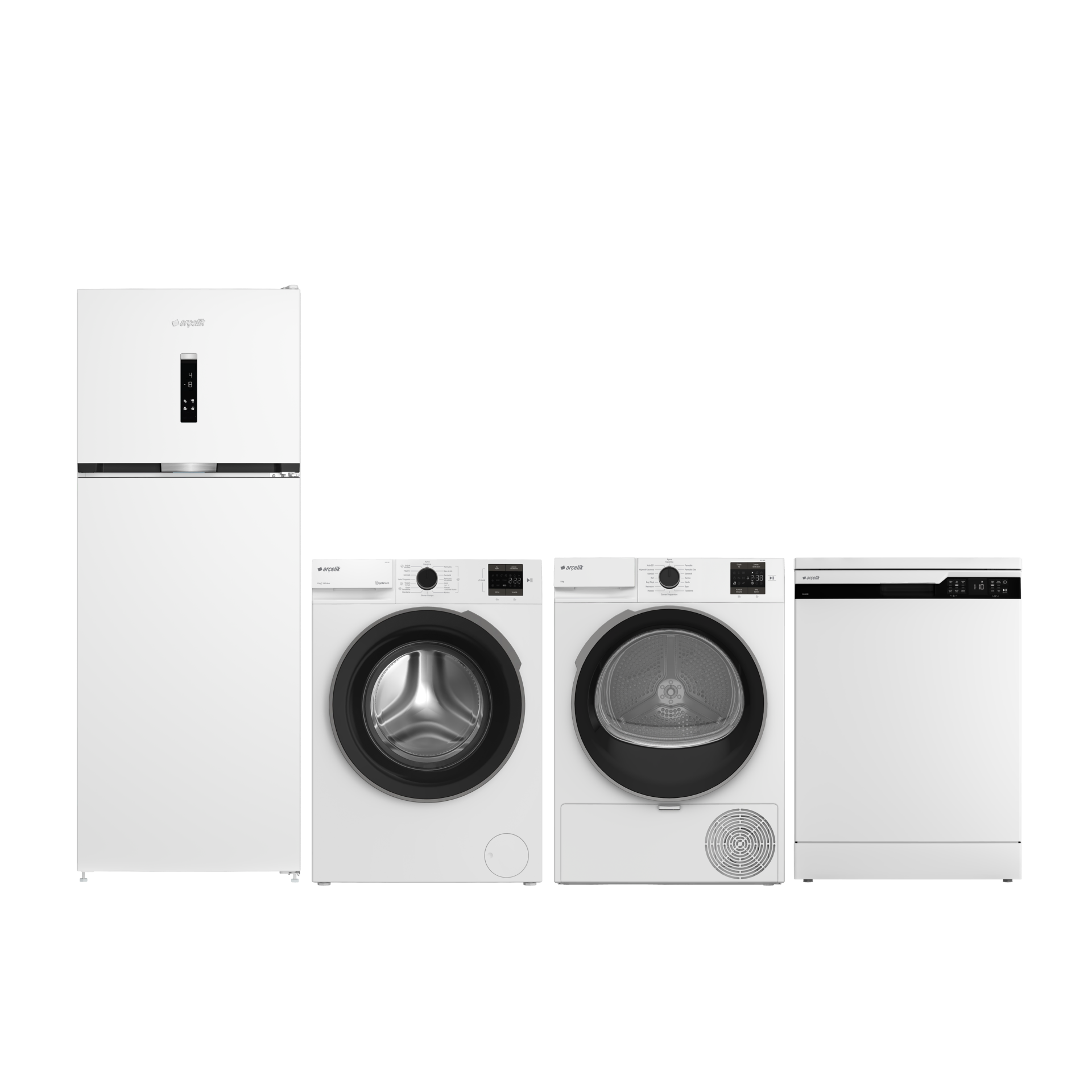 Arçelik 4'lü Lüx Beyaz Eşya Çeyiz seti