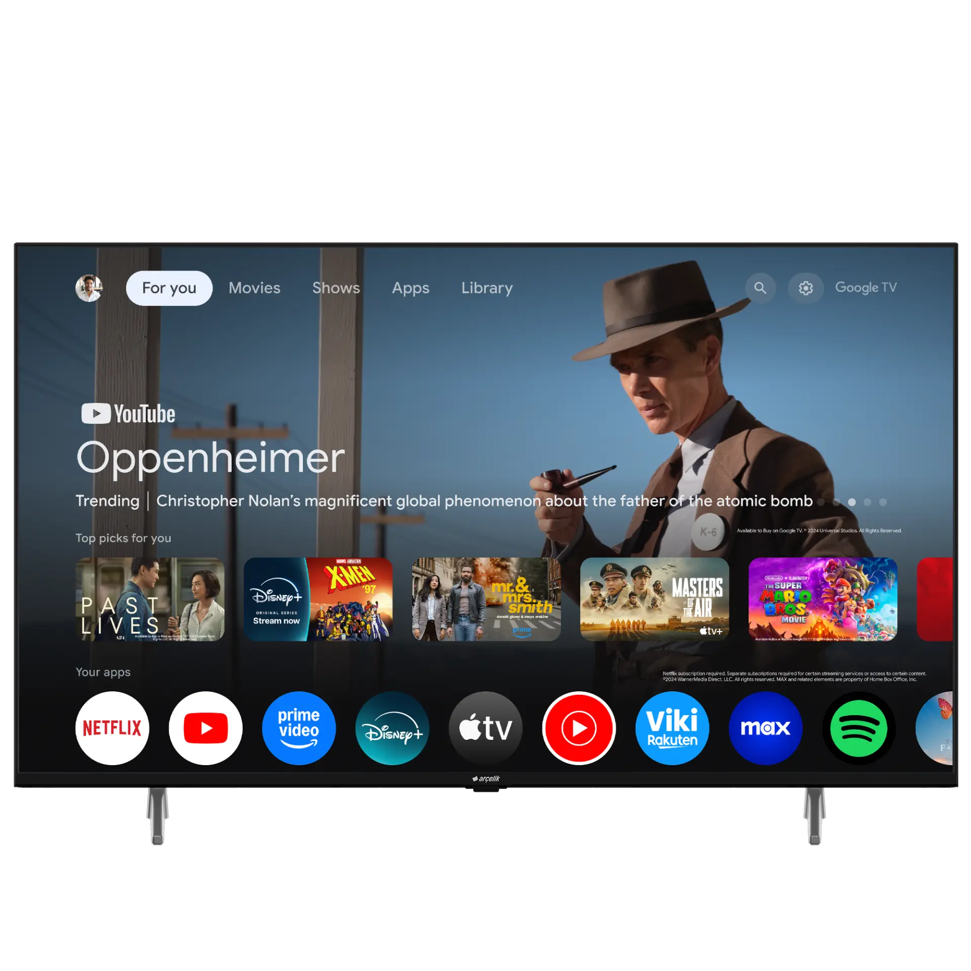 Arçelik 7 serisi 65'' 4K UHD Google TV - A65 E 795 B Smart TV
