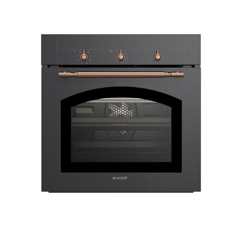 Arçelik 9709 RA Rustik Siyah Ankastre Fırın