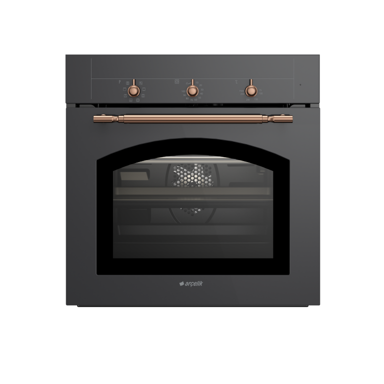 Arçelik 9709 RA Rustik Siyah Ankastre Fırın